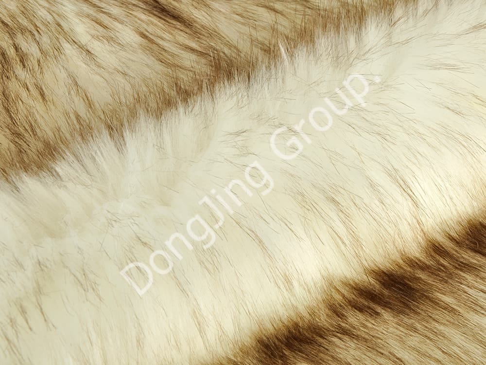 DP1028- تلميح مصبوغ أبيض faux fur fabric