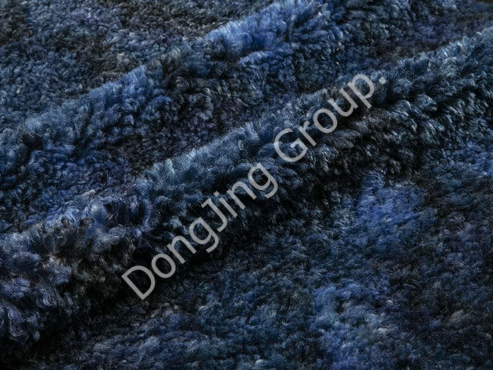 8KT0096-Round صافي فوضوي صوف شمس صوف الشاطئ faux fur fabric