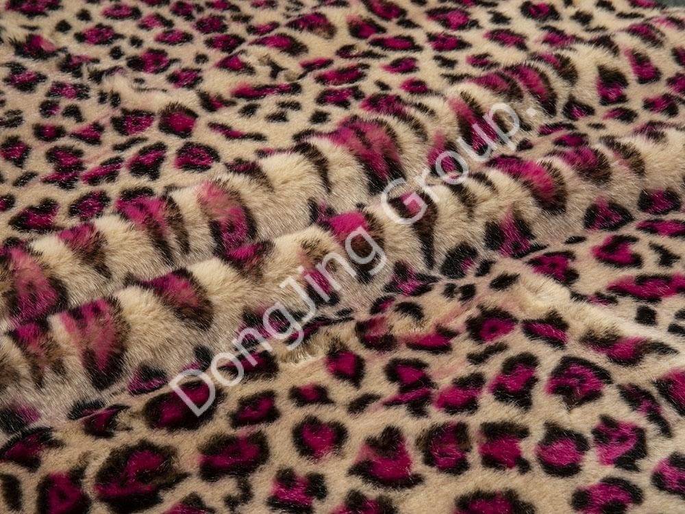 9HG0158- رايس ليوبارد طباعة faux fur fabric