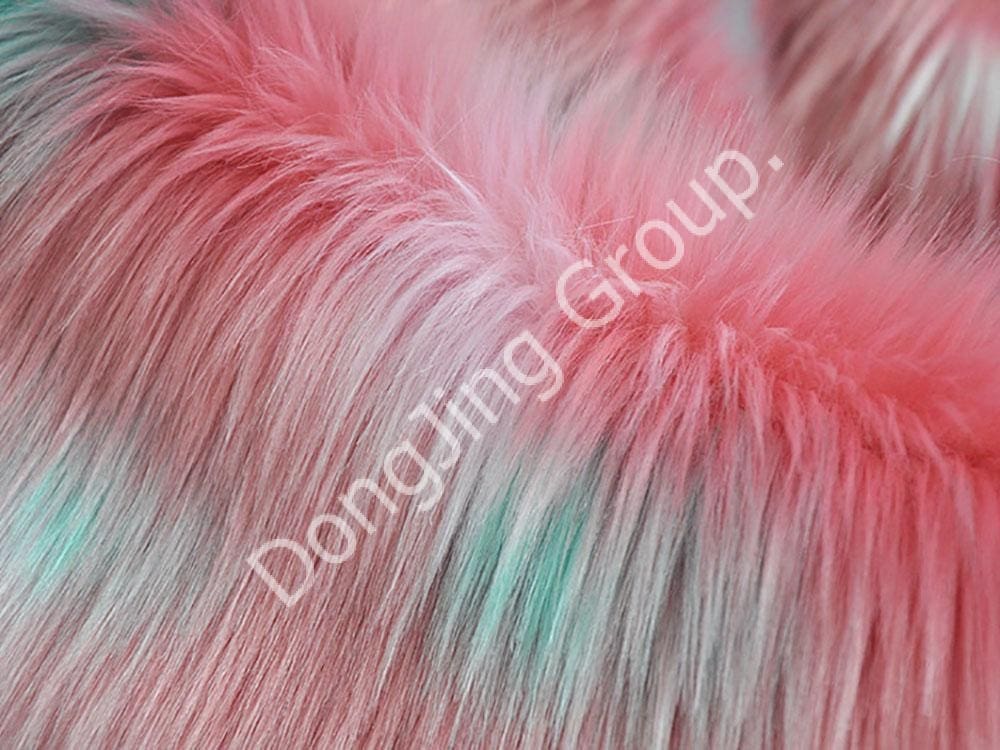 9KW0051-Off-White رذاذ الثعلب الفراء faux fur fabric