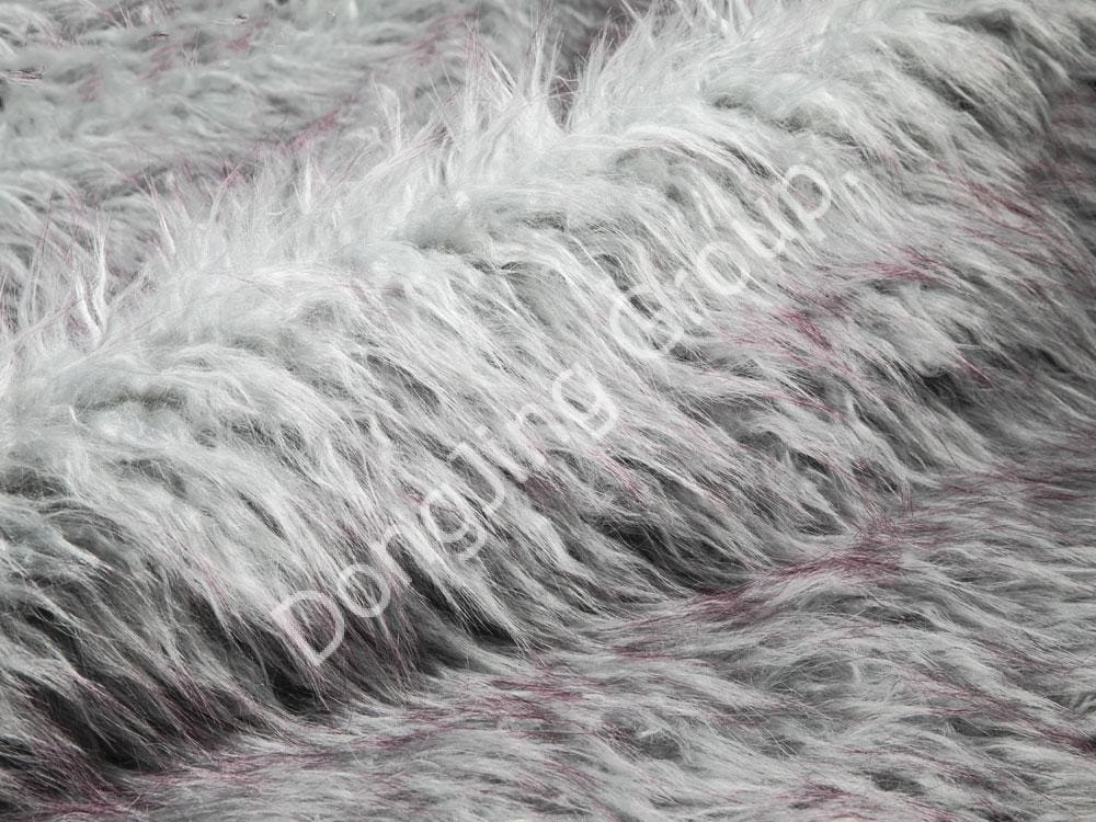 9KW0336-طرف صوف أزرق لامع يدفع صوف الشاطئ faux fur fabric