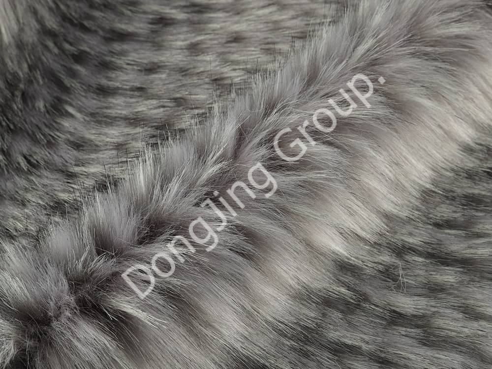 9W0685-رمادي شعر الراكون الأناناس faux fur fabric