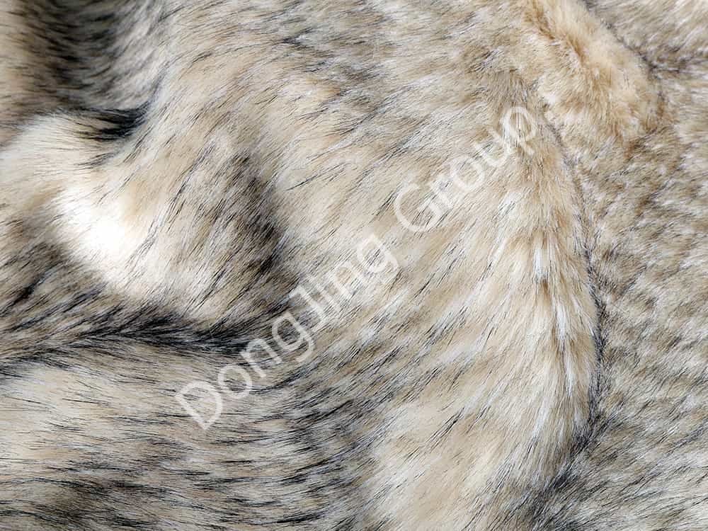 9W0688-خلط شعر الأناناس الراكون faux fur fabric