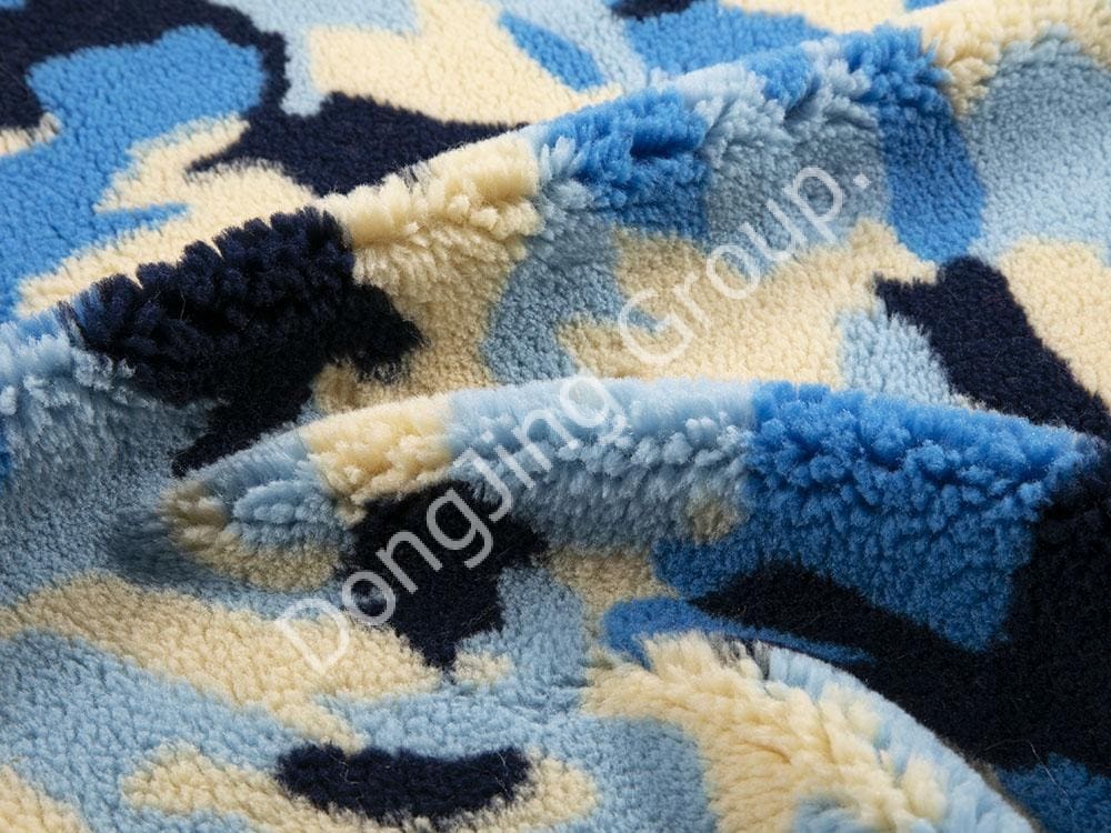 9R0003-4 ألوان من صوف الضأن المموه faux fur fabric