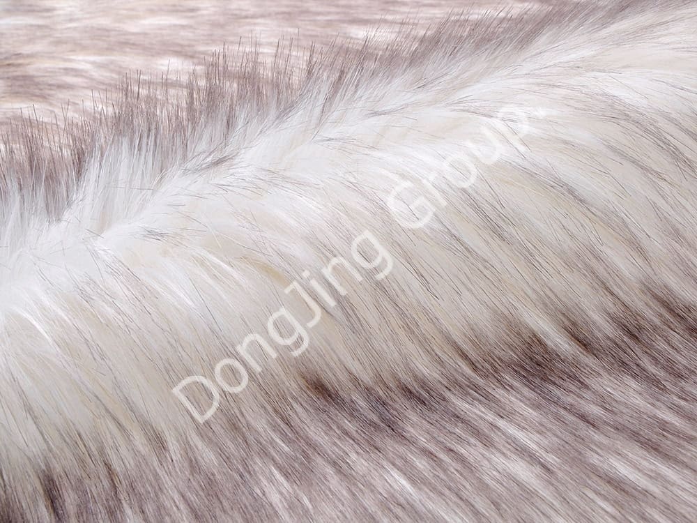 DP0632- لفة طرف مصبوغ باللون الأبيض faux fur fabric