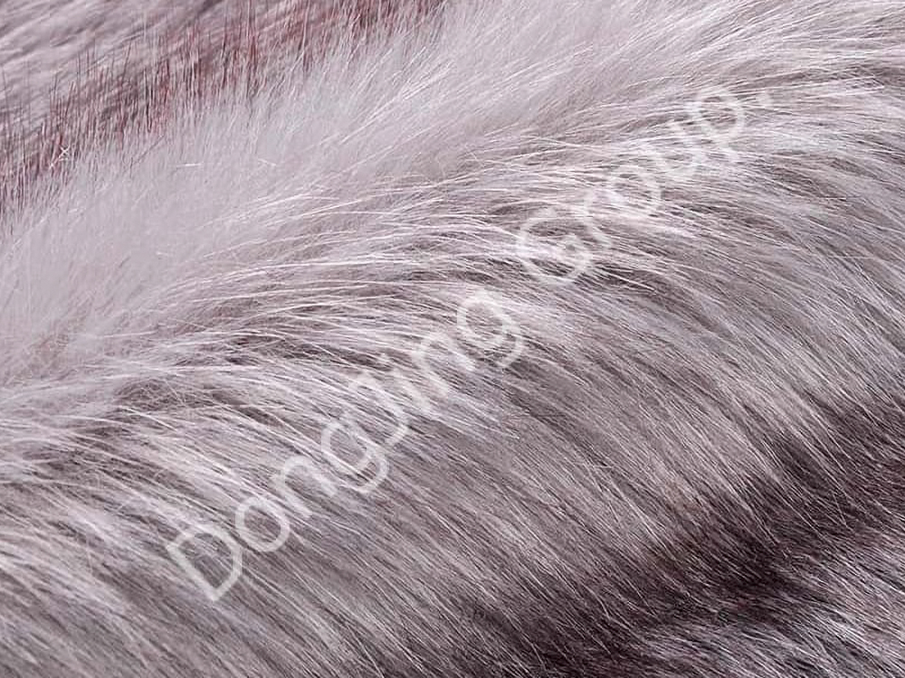 DP0699- تلميح مصبوغ باللون الرمادي المتوسط faux fur fabric